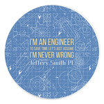 Engineer Quotes Round Stone Trivet (Personalized)
