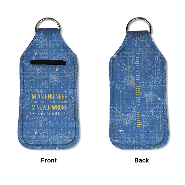 Engineer Quotes Sanitizer Holder Keychain - Large APPROVAL (Flat)