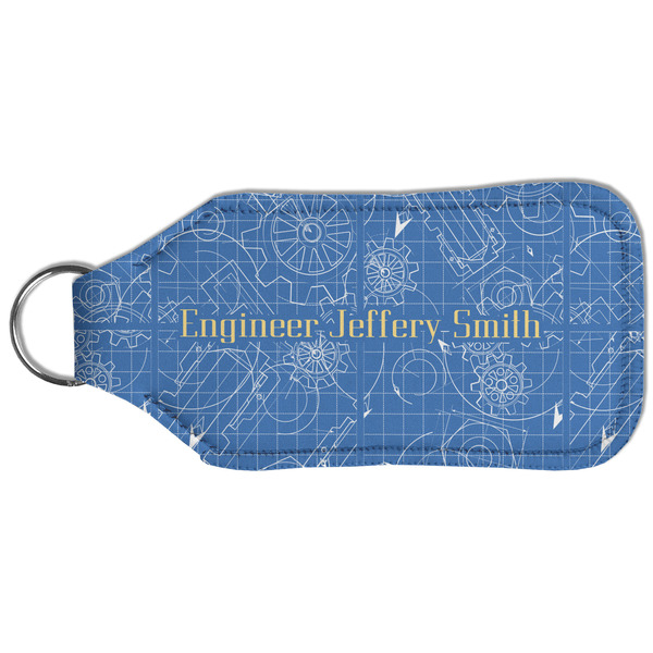 Engineer Quotes Sanitizer Holder Keychain - Large (Back)