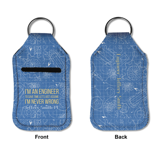 Engineer Quotes Sanitizer Holder Keychain - Small APPROVAL (Flat)