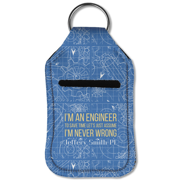 Engineer Quotes Sanitizer Holder Keychain - Small (Front Flat)