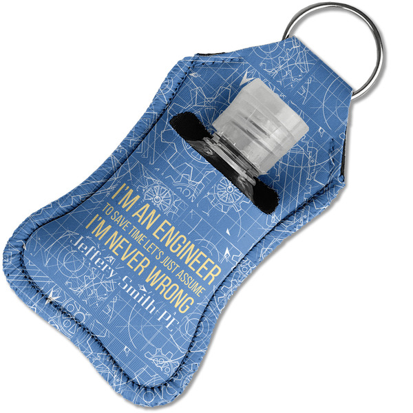 Engineer Quotes Sanitizer Holder Keychain - Small in Case