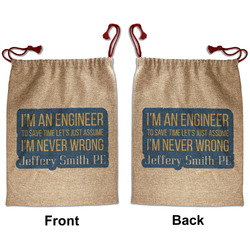 Engineer Quotes Santa Sack - Front & Back