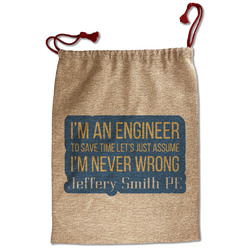 Engineer Quotes Santa Sack - Front