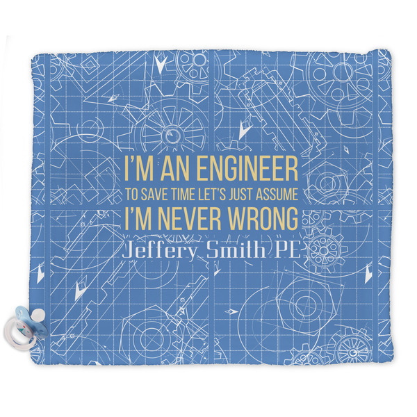 Custom Engineer Quotes Security Blanket - Single Sided (Personalized)