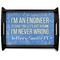 Engineer Quotes Serving Tray Black Large - Main
