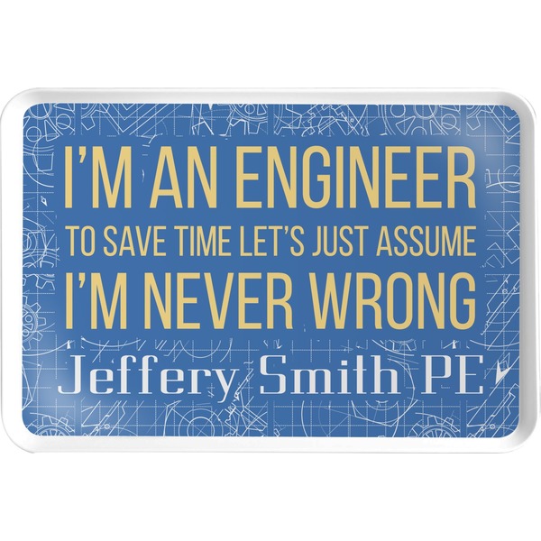 Custom Engineer Quotes Serving Tray (Personalized)
