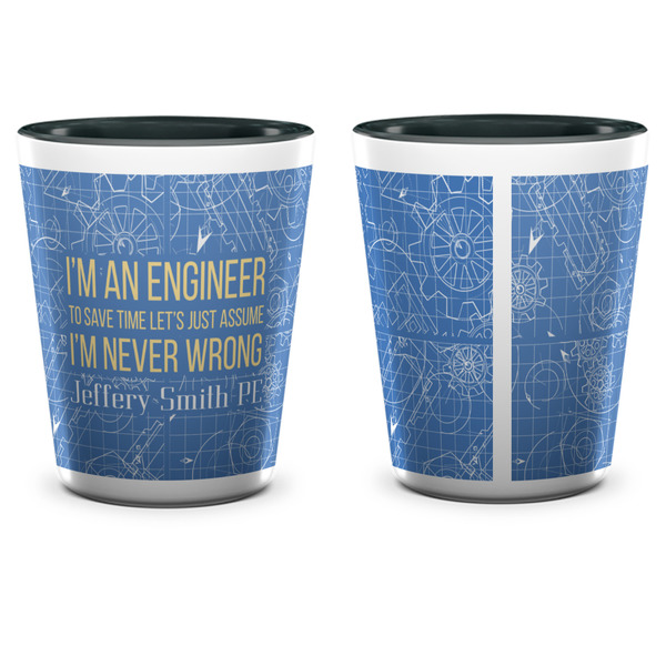 Engineer Quotes Shot Glass - Two Tone - APPROVAL