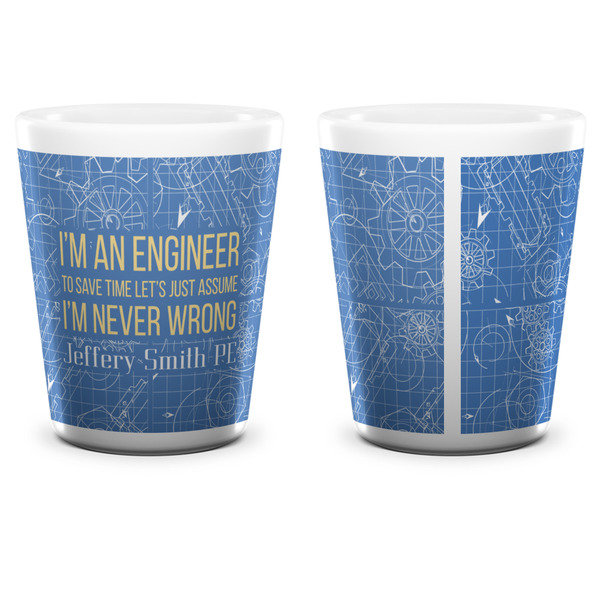 Engineer Quotes Shot Glass - White - APPROVAL