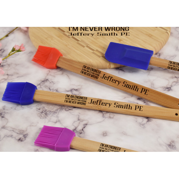 Engineer Quotes Silicone Brush - Blue - Lifestyle