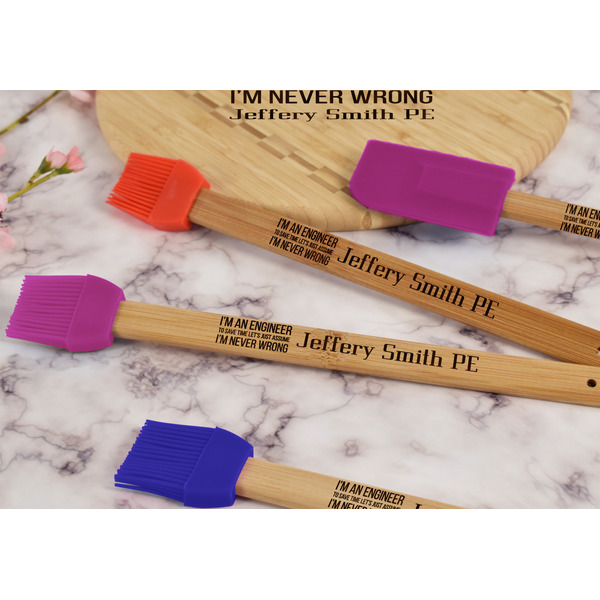 Engineer Quotes Silicone Brush - Purple - Lifestyle