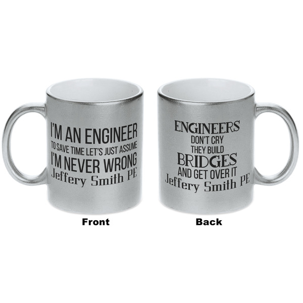 Engineer Quotes Silver Mug - Approval