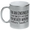 Engineer Quotes Metallic Silver Mug (Personalized)