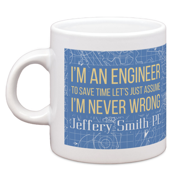 Custom Engineer Quotes Espresso Cup (Personalized)
