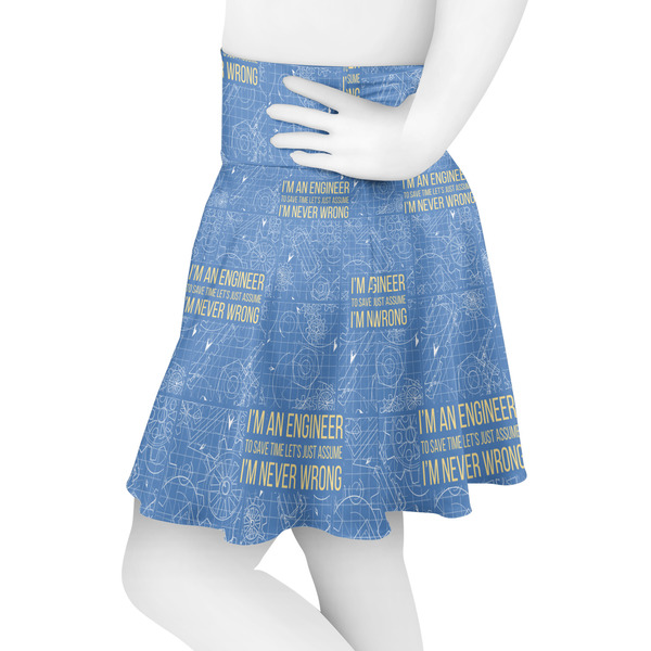 Engineer Quotes Skater Skirt - Side