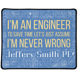 Engineer Quotes Large Gaming Mouse Pad - 12.5" x 10" (Personalized)