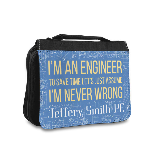 Custom Engineer Quotes Toiletry Bag - Small (Personalized)