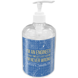 Engineer Quotes Acrylic Soap & Lotion Bottle (Personalized)