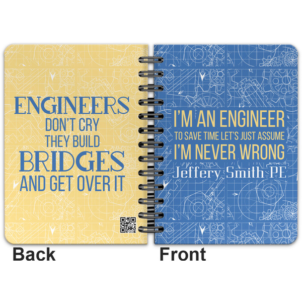 Engineer Quotes Spiral Journal 5 x 7 - Apvl