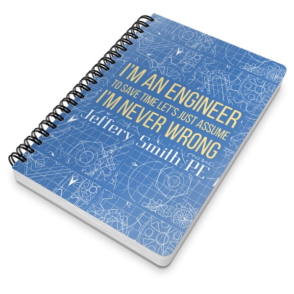 Engineer Quotes Spiral Journal 7 x 10 - Main