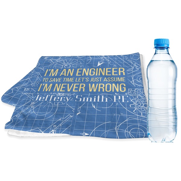 Custom Engineer Quotes Sports & Fitness Towel (Personalized)