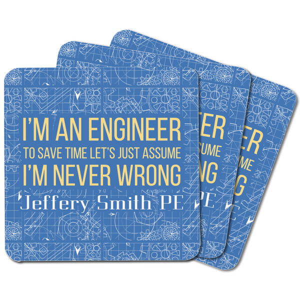 Engineer Quotes Square Fridge Magnet - MAIN
