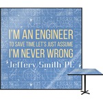 Engineer Quotes Square Table Top - 24" (Personalized)