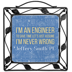 Engineer Quotes Square Trivet (Personalized)