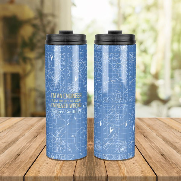 Engineer Quotes Stainless Steel Tumbler - Lifestyle