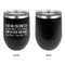 Engineer Quotes Stainless Wine Tumblers - Black - Single Sided - Approval