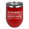 Engineer Quotes Stainless Wine Tumblers - Red - Single Sided - Front