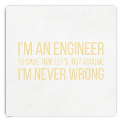 Engineer Quotes Paper Dinner Napkins
