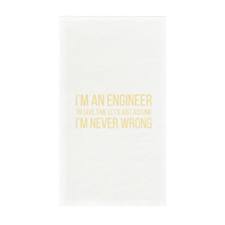 Engineer Quotes Guest Towels - Full Color - Standard