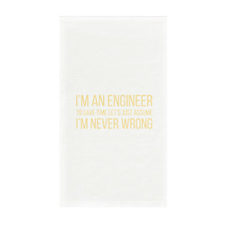 Engineer Quotes Guest Paper Towels - Full Color - Standard