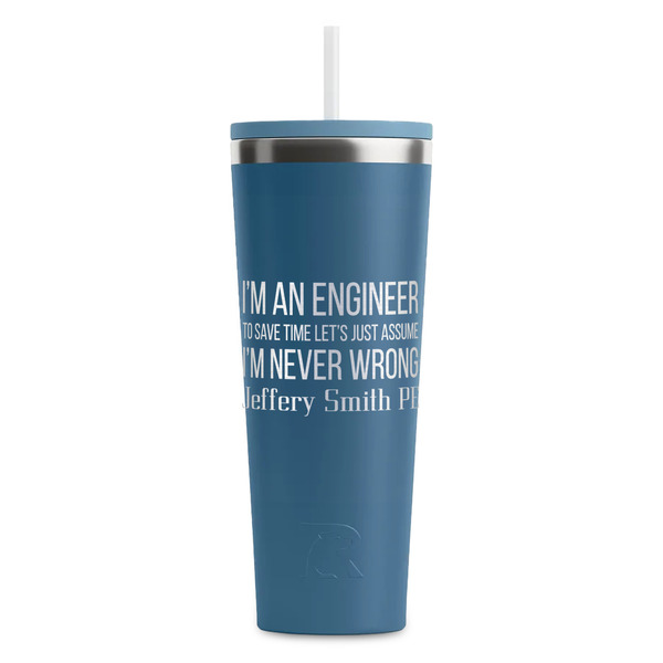 Custom Engineer Quotes RTIC Everyday Tumbler with Straw - 28oz (Personalized)