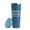 Engineer Quotes Steel Blue RTIC Everyday Tumbler - 28 oz. - Lid Off