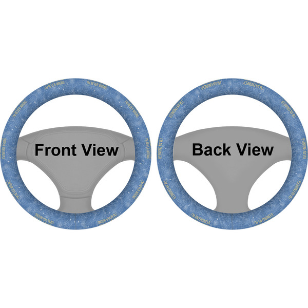 Engineer Quotes Steering Wheel Cover- Front and Back