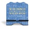 Engineer Quotes Stylized Tablet Stand - Front without iPad