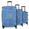 Engineer Quotes 3 Piece Luggage Set - 20" Carry On, 24" Medium Checked, 28" Large Checked (Personalized)