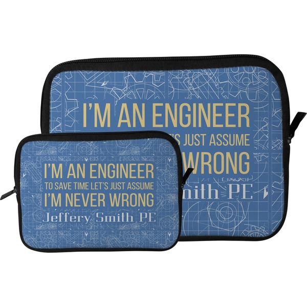 Engineer Quotes Tablet Sleeve (Size Comparison)
