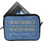 Engineer Quotes Tablet Case / Sleeve - Small (Personalized)