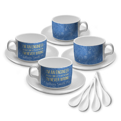 Engineer Quotes Tea Cup - Set of 4 (Personalized)