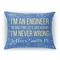 Engineer Quotes Throw Pillow (Rectangular - 12x16)