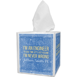Engineer Quotes Tissue Box Cover (Personalized)