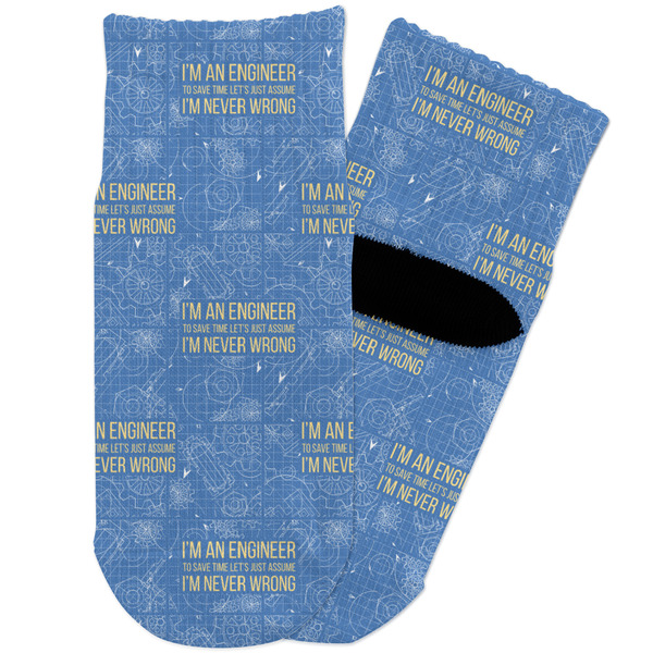 Custom Engineer Quotes Toddler Ankle Socks