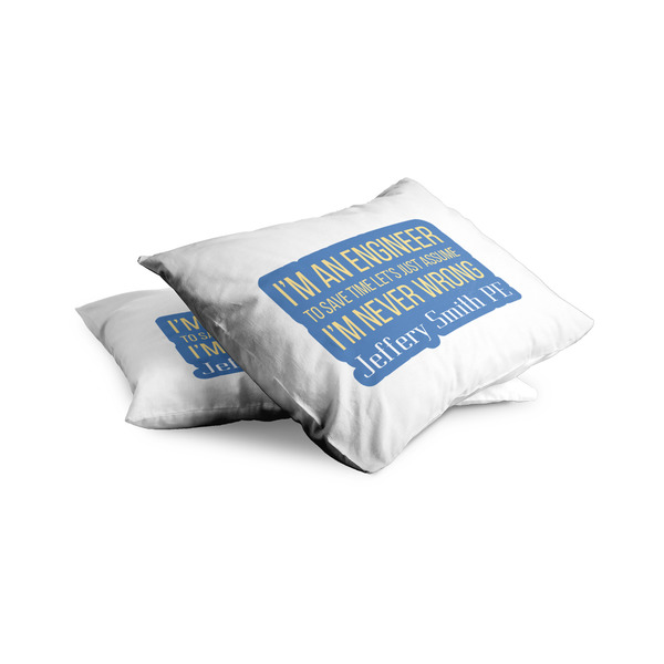 Engineer Quotes Toddler Pillow Case - TWO (partial print)