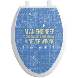 Engineer Quotes Toilet Seat Decal - Elongated (Personalized)