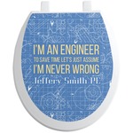 Engineer Quotes Toilet Seat Decal - Round (Personalized)