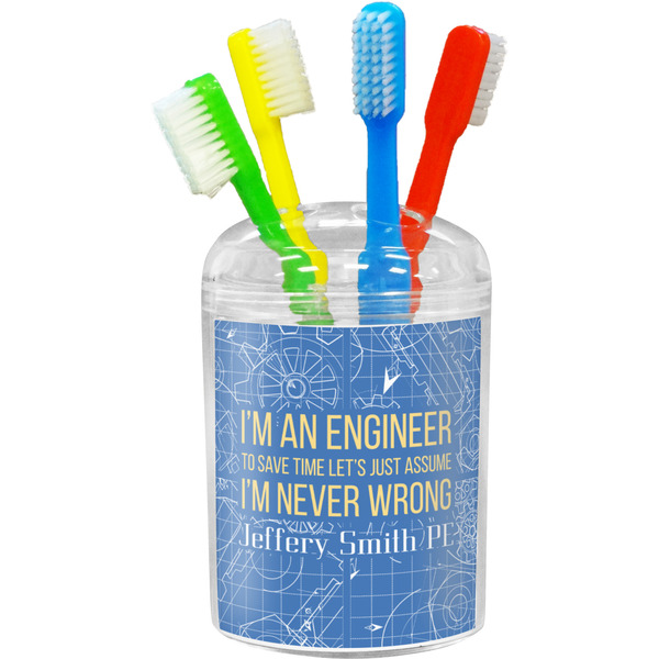 Custom Engineer Quotes Toothbrush Holder (Personalized)