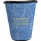 Engineer Quotes Waste Basket - Single Sided (Black) (Personalized)